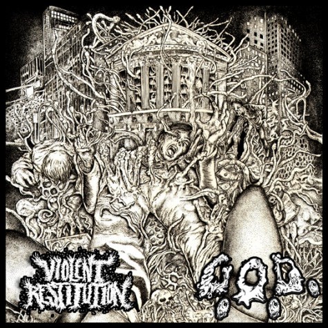 G.O.D. / Violent Restitution - split 7''